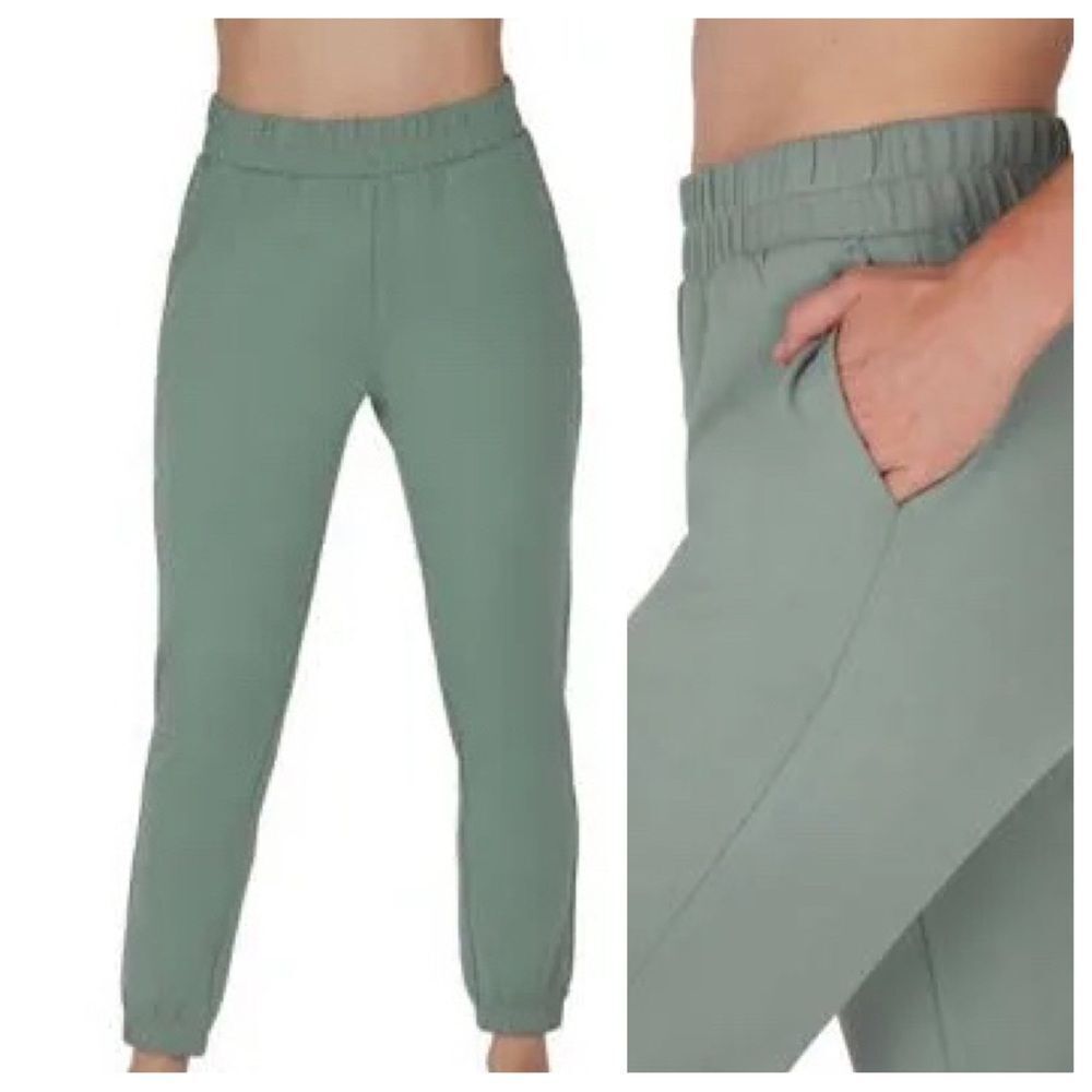 Chic Althletic Sage Green Scuba Jogger Pants